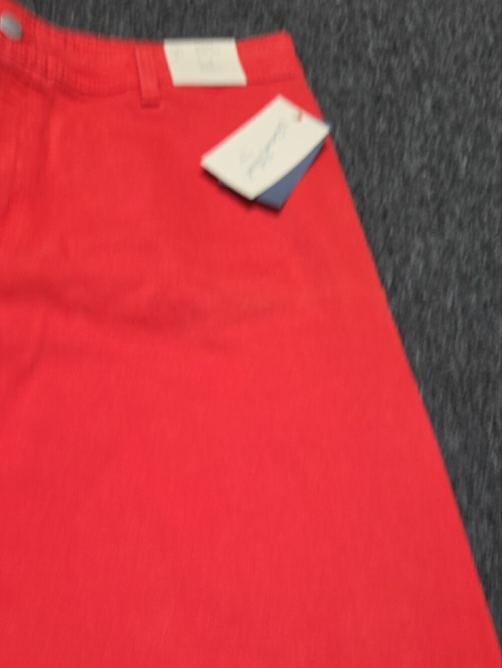 (#2C) Universal Thread Wide Leg Flare Jeans in Bright Red - Picture 3 of 7